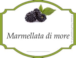 Etichette Per Marmellata Di More Pdf Liberi Di Stampa