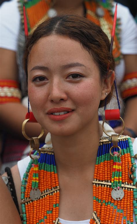 Fair Skinned Konyak Woman Aoling Festival Mon Town Naga Flickr