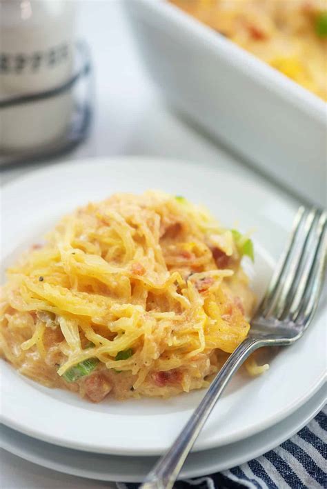 Chicken Spaghetti Squash Casserole - That Low Carb Life