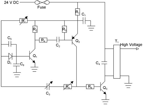 Circuit Diagram For Generating High Voltage Pulse From Auto Ignition