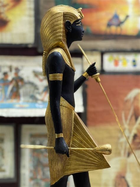 King Tutankhamun Guardian Statue King Tutankhamun Statue Etsy