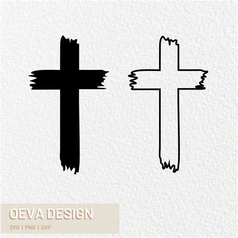 Rugged Cross Svg Crucifix Jesus On The Cross Cut File Silhouette