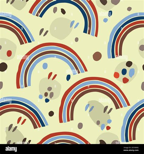 Terracotta Abstract Seamless Pattern Modern Digital Design Modern