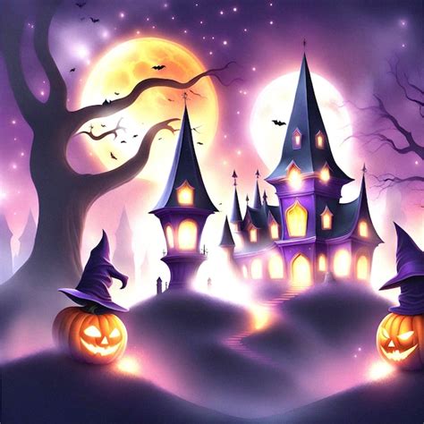 Premium Ai Image Happy Halloween House