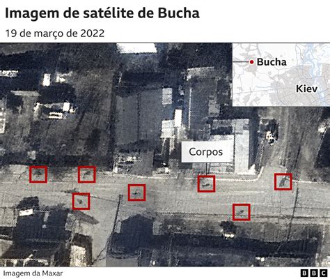 Guerra Na Ucrânia Imagem Chocante De Satélite Mostra Corpos Pelo Chão