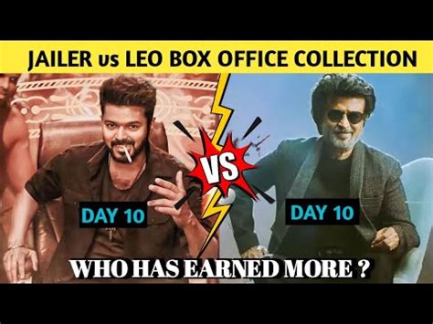 Leo Vs Jailer St Days Box Office Collection Leo Box Office