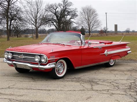 1960 Chevrolet Impala Roman Red Convertible 348cu280hp Franks