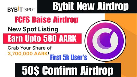 Bybit AARK Airdrop Earn 580 AARK Token Bybit New Offer Today