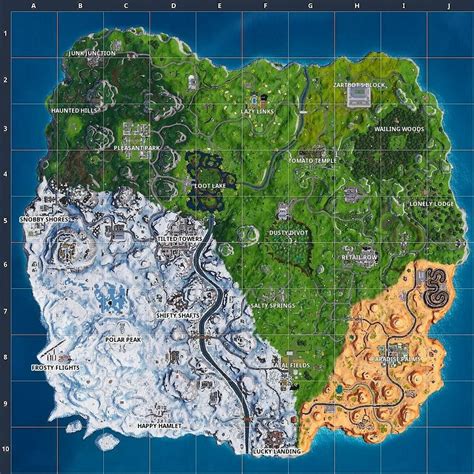 Fortnite Season 8 Map Changes Compared to Season 7 | Seasons, Fortnite ...