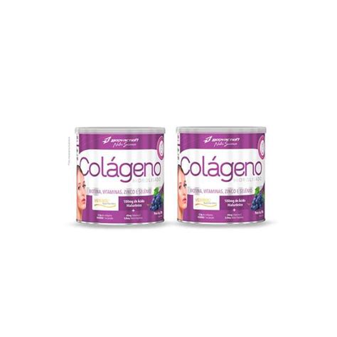 Kit 2 Colágeno Verisol Com Ácido Hialurônico Em Pó 200g Bodyaction