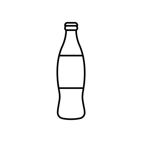 Outline Cola Bottle Icon Vector Art At Vecteezy