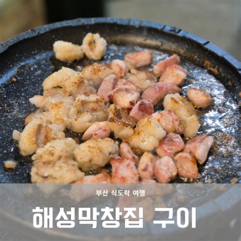 부산 해운대맛집 해성막창집 엘시티점 막창and대창구이 네이버 블로그