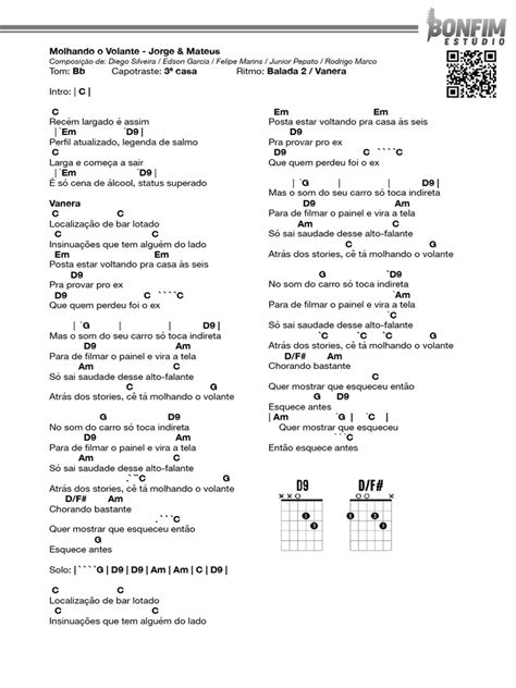 Letra De Jorge E Mateus Molhando O Volante