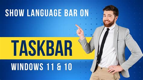 How To Show Language Bar On Taskbar On Windows Youtube