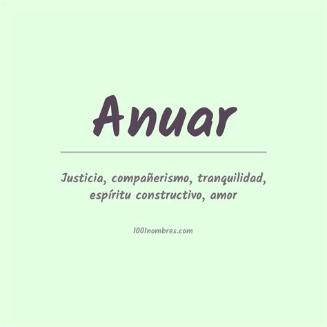 Significado del nombre Anuar