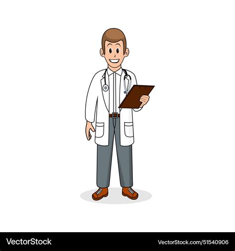 Boy Doctor Cartoon Character Royalty Free Vector Image