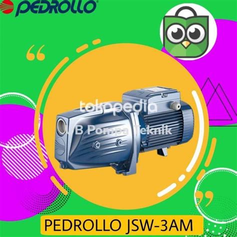 Jual PEDROLLO JSW 3AM Pompa Air Sumur Dangkal Self Priming JET Pump Di