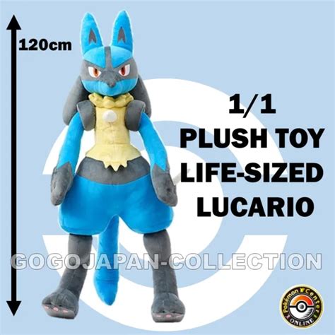 Lucario Plush Life Sized Ver Pokemon Center Online Limited Doll