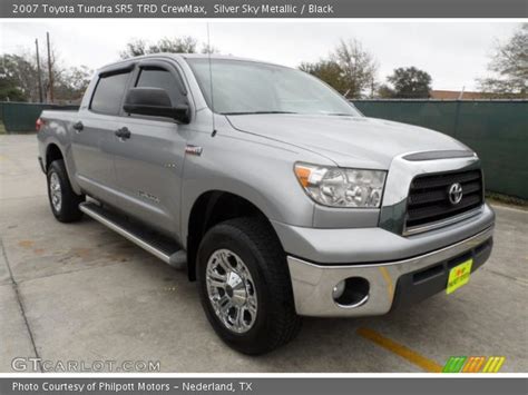 Silver Sky Metallic 2007 Toyota Tundra Sr5 Trd Crewmax Black