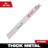 Milwaukee 9 In 10 TPI TORCH Thick Metal Cutting SAWZALL Reciprocating