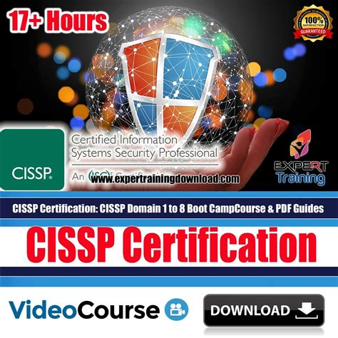 Cissp Certification Cissp Domain 1 To 8 Boot Camp Course And Pdf Guides