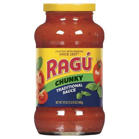 Ragu Chunky Traditional Pasta Sauce With Diced Tomatoes