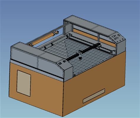 【青栋】co2激光雕刻机3d模型下载三维模型step模型 制造云 产品模型