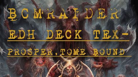 Edh Deck Tex Prosper Tome Bound YouTube