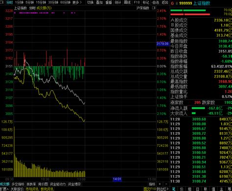 午评：沪指盘中失守3100点整数关口 两市超4200只个股下跌预期创业板市场震荡