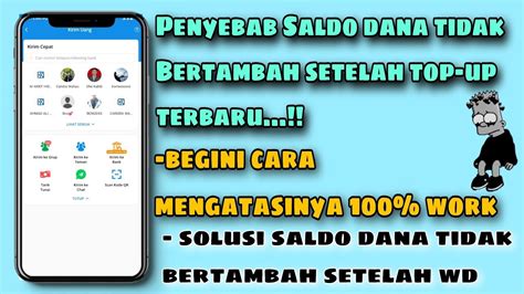 Penyebab Saldo Dana Tidak Bertambah Setelah Top Up Begini Cara