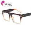 Marc Square Square Frame Glasses Oversized Retro Optical Eyewear For