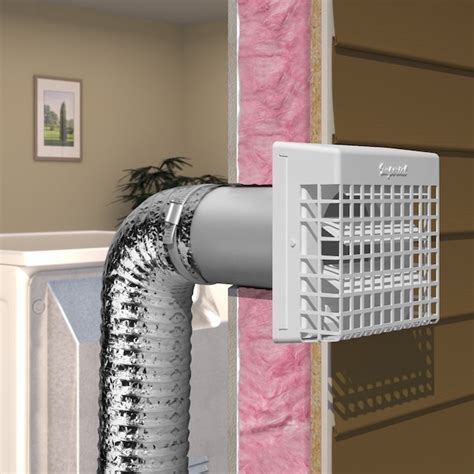 Imperial 4 In Dia Plastic Louvered With Guard Dryer Vent Hood Vtl0053 A