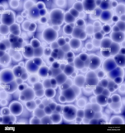 Blue bacteria under the microscope, abstract background Stock Photo - Alamy