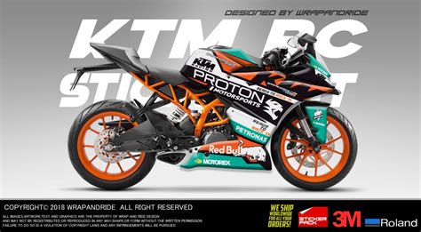 Multicolor Ktm Rc Race 11 Edition Full Body Wrapdecalssticker Kit Rs 1200 Set Id 23066719533