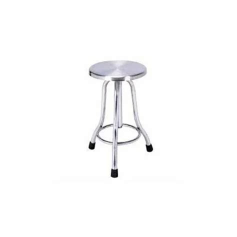 ANANNYA ENGINEERING Polished Stainless Steel Round Rolling Stools Size