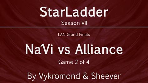 Dota 2 Na Vi Vs Alliance Game 2 StarLadder S7 Grand Finals YouTube