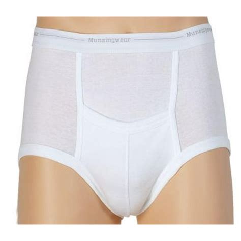 Munsingwear Munsingwear Big Mens Pack Of 2 Full Rise Briefs White 46