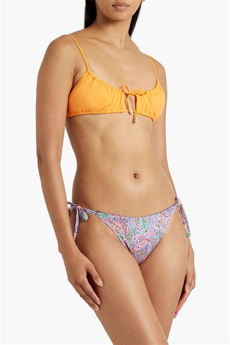 Onia Kate Paisley Print Low Rise Bikini Briefs The Outnet