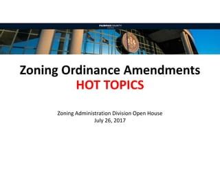 Fairfax County Zoning Ordinance Amendments Ppt