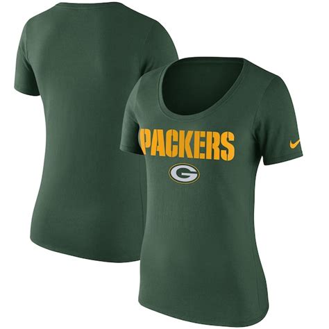 Women's Green Bay Packers Nike Green Lockup T-Shirt - NFLShop.com