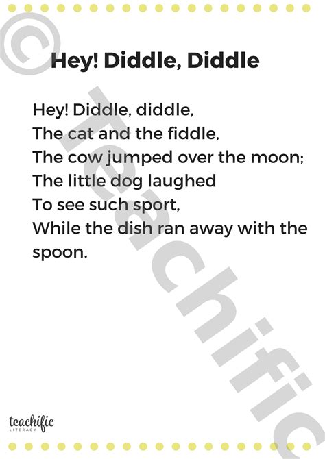 Hey Diddle Diddle Lyrics