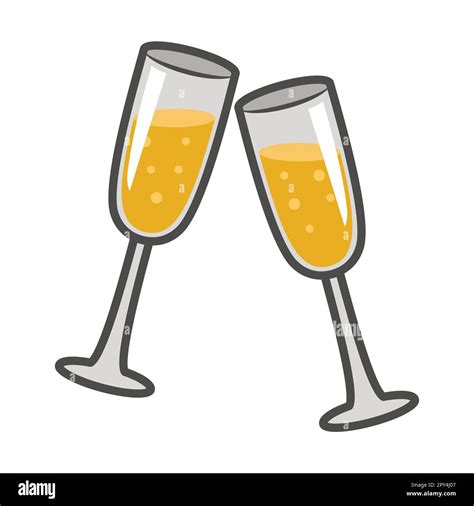 Cheerful friends wine glasses enjoying Stock Vector Images - Alamy