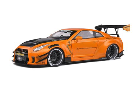 Solido Nissan Gt R R Type Liberty Walk Orange