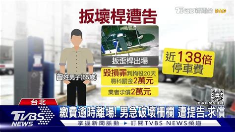 獨家 趕時間 停車場感應異常 男扳歪柵欄離場｜tvbs新聞 Youtube