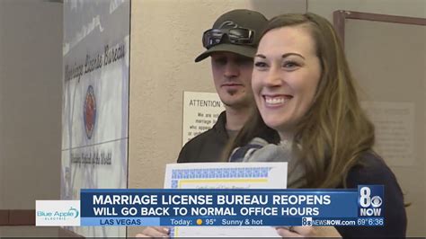 Clark County Marriage License Bureau To Reopen Monday Under New