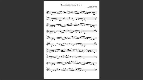 Harmonic Minor Scales for Trumpet | Learn Lead Trumpet