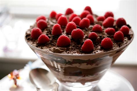 Triple Chocolate Trifle With Raspberries Recipe