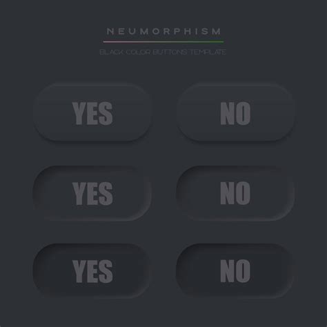 Premium Vector Yes And No Buttons Black Push Button Set For Making