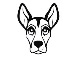 Doberman Inspired Mandala Art Coloring Page