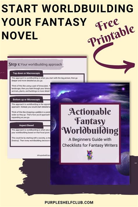 The Book How To Start Worldbuilding Your Fantasy Novel With Free